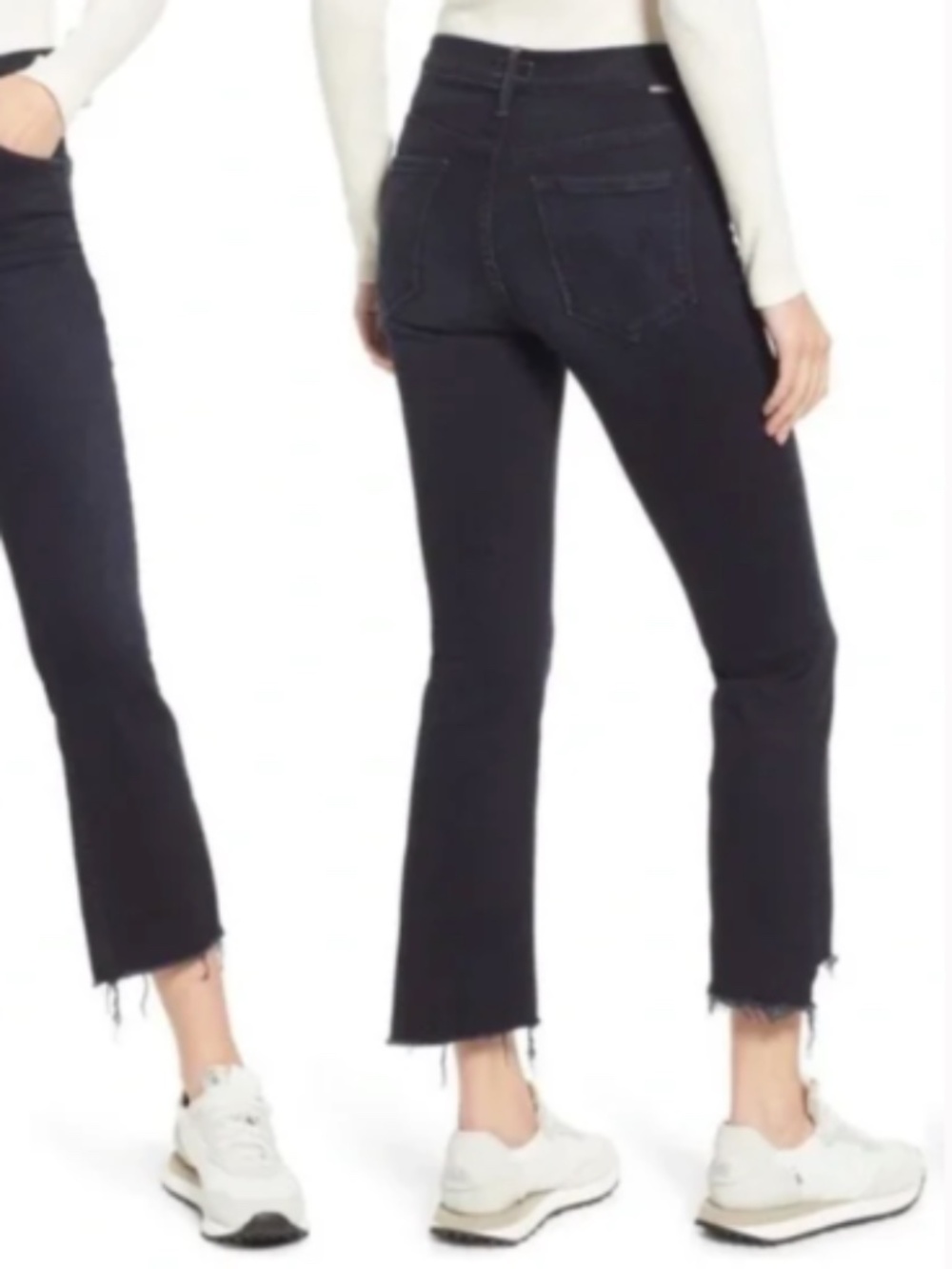 MOTHER The Insider Crop Step Fray Jeans – Night in Venice, Size 28 - Picture 1 of 8